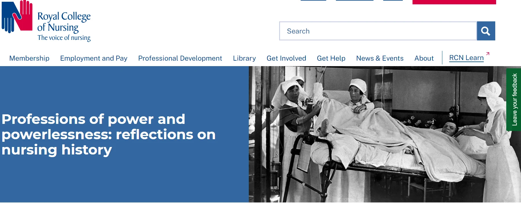 Professions of power and powerlessness: reflections on nursing history